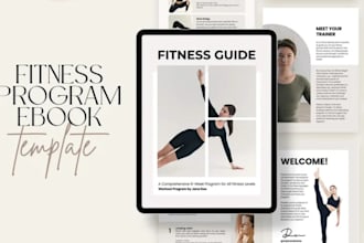 design canva workbook, lead magnet for wellness and fitness coaches