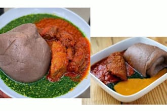 provide hot homemade amala with rich local soups