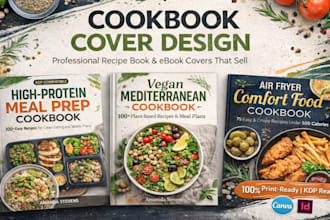 design cookbook cover recipe book cover design ebook cover cookbook recipe cover