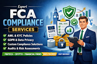 fca compliance, aml, kyc, gdpr policies and risk assessment