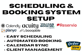 setup calendly acuity scheduling youcanbookme reservio planyo booqable bookeo