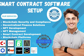 setup smart contract software  via chainlink aeternity corda chromaway xinfin