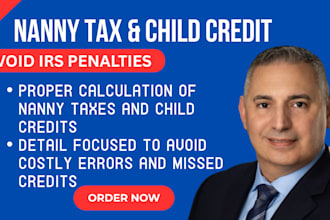 file schedule h form 8812 and 2441 for nanny tax and child credit, tax forms