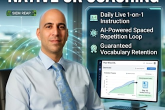 provide an ielts speaking course with a UK native and ai coaching