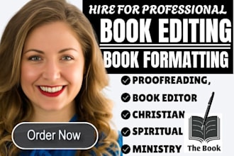 provide christian book editing and spiritual proofreading