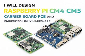 design raspberry pi cm4 cm5 carrier board pcb and embedded linux hardware