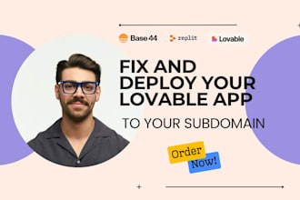 publish deploy base44 app, replit, lovable to a custom domain base44 expert