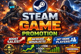 steam game promotion steam game marketing boost steam game wishlist