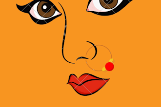 design traditional navratri and indian festival greeting cards