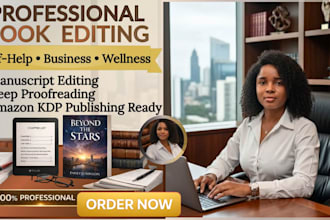 do book editing, proofreading, and copy editing for amazon KDP