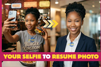 transform your selfie into a business headshot