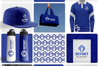 design business logo, brand identity, branding kit and brand guidelines