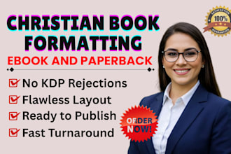 format your christian book, devotional, or prayer journal for KDP