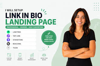 setup link in bio landing page, linktree, tap link, stan store, beacons or tilda