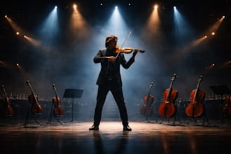 compose cinematic orchestral strings and emotional film scores