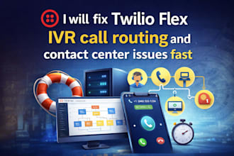fix twilio flex IVR call routing and contact center issues fast