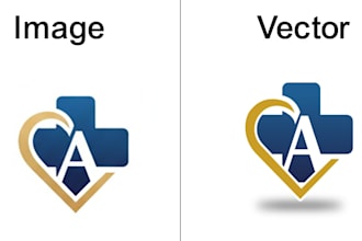 convert your raster logo to vector ai, eps, svg