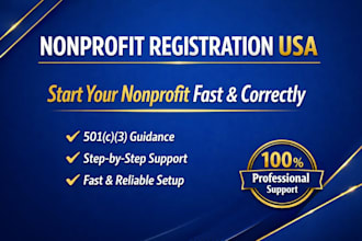 do nonprofit setup and nonprofit registration to help you start nonprofit USA