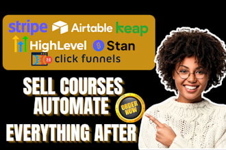 gohighlevel keap CRM pipeline stan store clickfunnels stripe payment automation