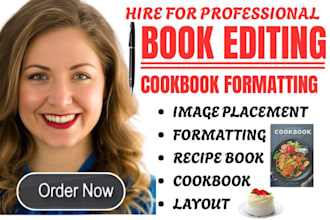 format your recipe book with high quality image placement