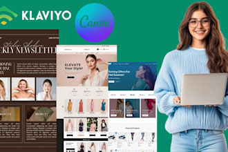 design editable canva newsletter mailchimp klaviyo email newsletter template