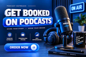 do podcast outreach, guest pitching and podcast booking support