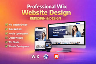 do professional and responsive wix web design, wix redesign, ecommerce website
