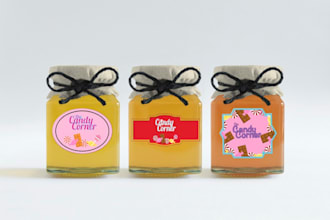design detailed and clean labels
