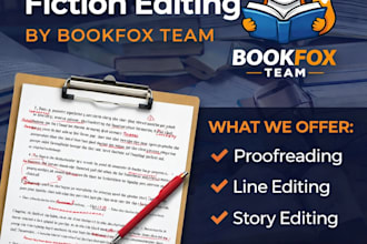 do professional fiction editing  and proofreading