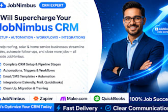 be your jobnimbus CRM expert for custom automation, setup, and contractors