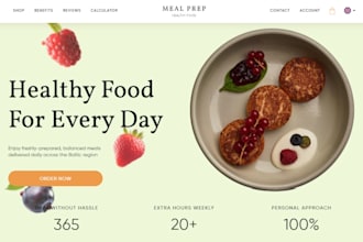 build catering restaurant and meal prep website with online food delivery