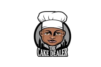 design drug dealer turned cake dealer logo