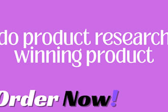 do product research winning product