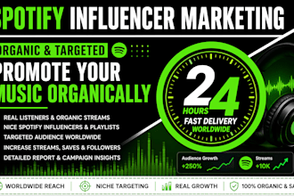 promote your music organically on spotify influencer marketing