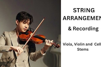 create custom string arrangements with violin and cello stems