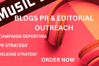 build a strategic music PR campaign with targeted blog outreach