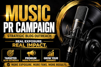 build a strategic music PR campaign with targeted blog outreach