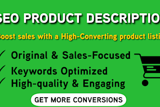write high converting SEO product descriptions