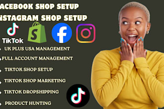 setup tiktokshop tiktok dropshipping tiktok editor facbook instagram shop setup