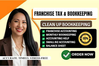 do franchise accounting help monthly bookkeeping and prepare financial reports