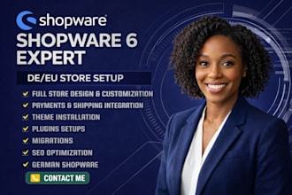 build, customize or fix your german shopware 6 store, shopware expert, de,eu