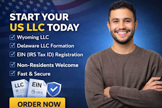 register us llc formation, wyoming llc, delaware llc, ein