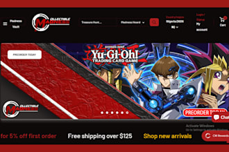 design pokemon shopify store trading card store tcg website pokemon website