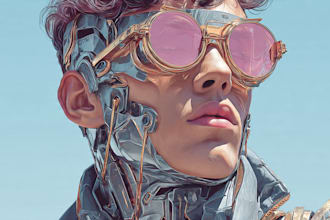 design stunning sci fi portrait art