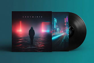 design modern album cover, ep cover or single cover artwork