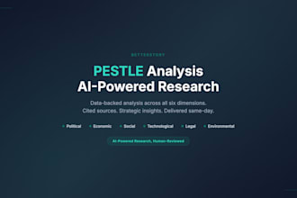 create a pestle analysis with ai powered research