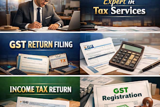 professionally file your itr and gst return file