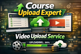 down upload your online course video