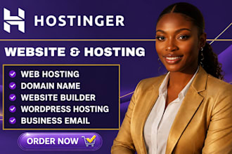 create professional hostinger website design or redesign hostinger site