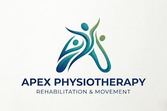 design a professional and modern physiotherapy logo